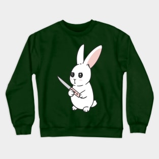 Cute bunny and knife Crewneck Sweatshirt